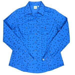 VINTAGE Women's Authentic ROCKIES Western Shirt-‎ Size Medium